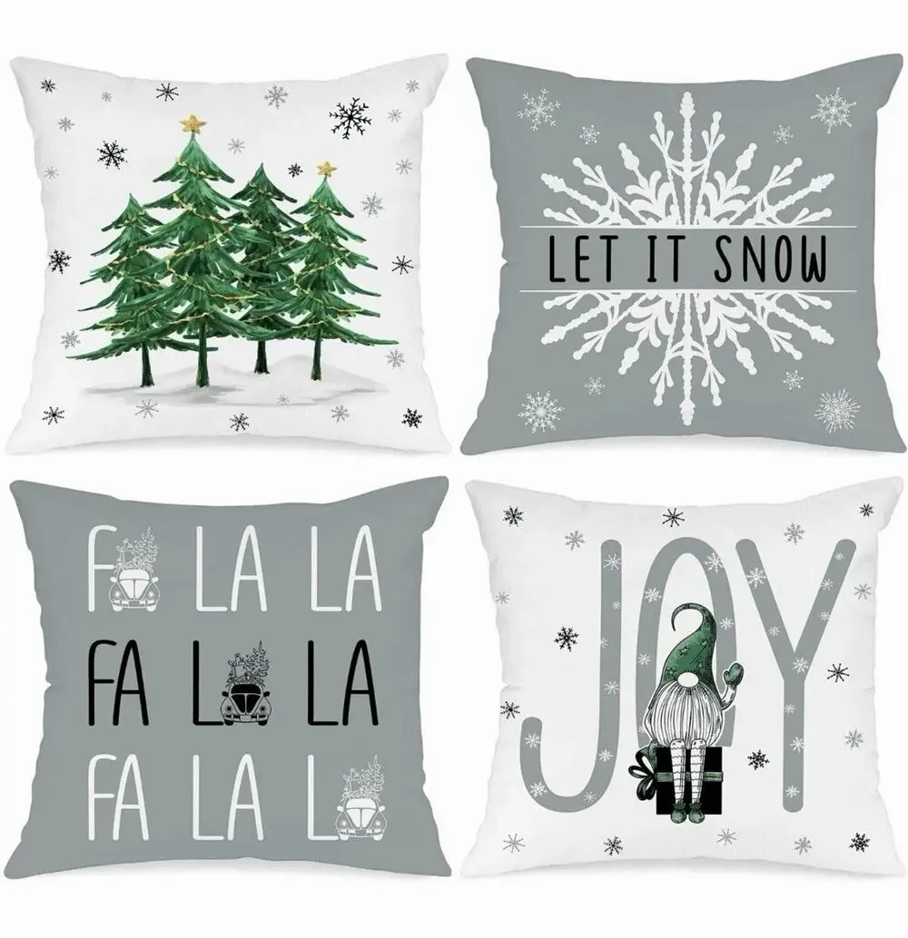 Christmas Throw Pillow Covers Set 16